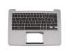 Keyboard incl. topcase SP (spanish) black/silver with backlight original suitable for Asus ZenBook UX330UA