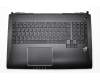 Keyboard incl. topcase UK (english) black/black with backlight original suitable for Asus ROG G750JS