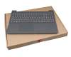 Keyboard incl. topcase UK (english) grey/grey original suitable for Lenovo V155-15API (81V5)