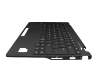 Keyboard incl. topcase US (english) black/black with backlight original suitable for Fujitsu LifeBook U9312