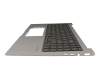 Keyboard incl. topcase US (english) black/grey with backlight original suitable for Toshiba Satellite S50W-C