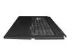 Keyboard incl. topcase US (english) black/white/black with backlight original suitable for Asus TUF F17 FX706LI