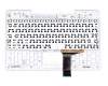 Keyboard incl. topcase US (english) black/white original suitable for Asus Transformer Book T100TAM