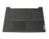 Keyboard incl. topcase US (english) grey/black original suitable for Lenovo V15 G2 IJL (82QY)
