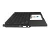 Keyboard incl. topcase black/black with backlight original suitable for Asus ROG Flow X13 GV302XI