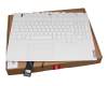 L1CZ154003N original Lenovo keyboard incl. topcase DE (german) white/white with backlight