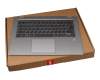 L1CZ1BY0012 original Lenovo keyboard incl. topcase SP (spanish) grey/silver with backlight