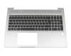 L45090-041 HP keyboard incl. topcase DE (german) black/silver with backlight