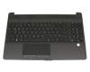 L52153-041 original HP keyboard incl. topcase DE (german) black/black (Fingerprint)