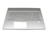 L54513-041 original HP keyboard incl. topcase DE (german) silver/silver with backlight