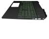 L57593-261 original HP keyboard incl. topcase RU (russian) black/black with backlight