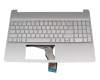 L60341-041 original HP keyboard incl. topcase DE (german) silver/silver