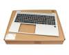 L89917-041 original HP keyboard incl. topcase DE (german) black/silver with backlight and mouse-stick