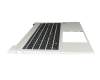 L89917-041 original HP keyboard incl. topcase DE (german) black/silver with backlight and mouse-stick