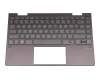 L95903-041 original HP keyboard incl. topcase DE (german) black/black with backlight