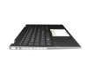 L96524-041 original HP keyboard incl. topcase DE (german) black/black/silver without backlight