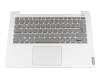 LCM16H36D0J6862 original Lenovo keyboard incl. topcase DE (german) grey/silver with backlight