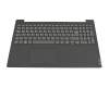 LCM16H66D0-686 original Lenovo keyboard incl. topcase DE (german) grey/black (rough)