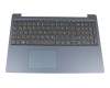 LCM16K26D0-686 Lenovo keyboard incl. topcase DE (german) grey/blue