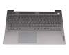 LCM19J36D0J686 original Chicony keyboard incl. topcase DE (german) grey/grey with backlight (USB-C charging port)