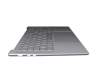 LCM21L16D0J6862 original Lenovo keyboard incl. topcase DE (german) grey/grey with backlight