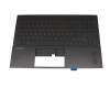 M09007-041 original HP keyboard incl. topcase DE (german) black/black with backlight