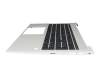 M35816-041 original HP keyboard incl. topcase DE (german) black/silver with backlight and mouse-stick