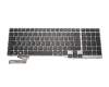 MP-12S96D0JD85W original Fujitsu keyboard DE (german) black/silver with backlight