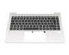 N45428-041 original HP keyboard incl. topcase DE (german) black/silver with backlight