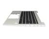 N45428-041 original HP keyboard incl. topcase DE (german) black/silver with backlight
