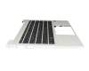 N45428-041 original HP keyboard incl. topcase DE (german) black/silver with backlight