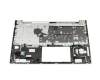 N98507-041 original HP keyboard incl. topcase DE (german) grey/silver with backlight