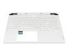NBX00039E00 original Lenovo keyboard incl. topcase US (english) white/white with backlight