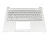 NC210110WL original Acer keyboard incl. topcase CH (swiss) silver/silver with backlight