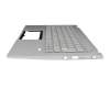 NKI13131JQ original Acer keyboard incl. topcase CH (swiss) silver/silver with backlight