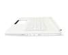 NKI14170UB original Acer keyboard incl. topcase DE (german) white/white with backlight