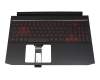 NKI151315N original Acer keyboard incl. topcase DE (german) black/red/black with backlight (Geforce1650)