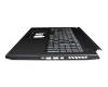 NKI15131D8 original Acer keyboard incl. topcase DE (german) black/black with backlight