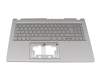 NKI151320E original Acer keyboard incl. topcase DE (german) silver/silver with backlight