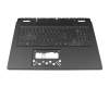 NKI151334C original Acer keyboard incl. topcase CH (swiss) black/transparent/black with backlight