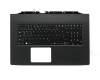 NKI151702B original Acer keyboard incl. topcase DE (german) black/black with backlight