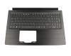 NKI151708B original Acer keyboard incl. topcase DE (german) black/black