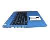 NKI15170SM original Acer keyboard incl. topcase DE (german) black/blue