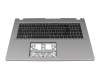 NKI17170JV original Acer keyboard incl. topcase DE (german) black/grey