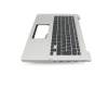 NSK-UQD0G original Asus keyboard incl. topcase DE (german) black/silver