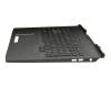 NSK-XH1BQ original Darfon keyboard incl. topcase DE (german) black/black with backlight