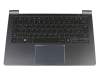 PB4253-3611 original Samsung keyboard incl. topcase DE (german) black/black with backlight