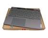 PH5CLXB-GE original Lenovo keyboard incl. topcase DE (german) grey/grey with backlight