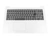 PK1314F3A19 original LCFC keyboard incl. topcase DE (german) grey/white