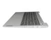 PK131K72B20 original Lenovo keyboard incl. topcase DE (german) anthracite/silver with backlight fingerprint